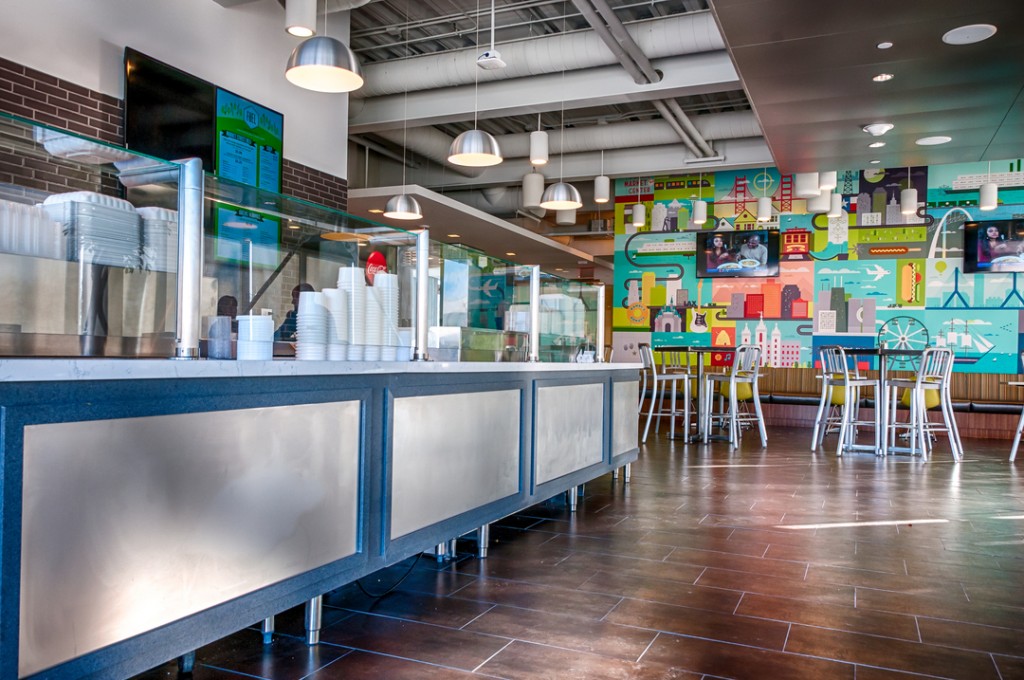 Hub Group branded retail environment