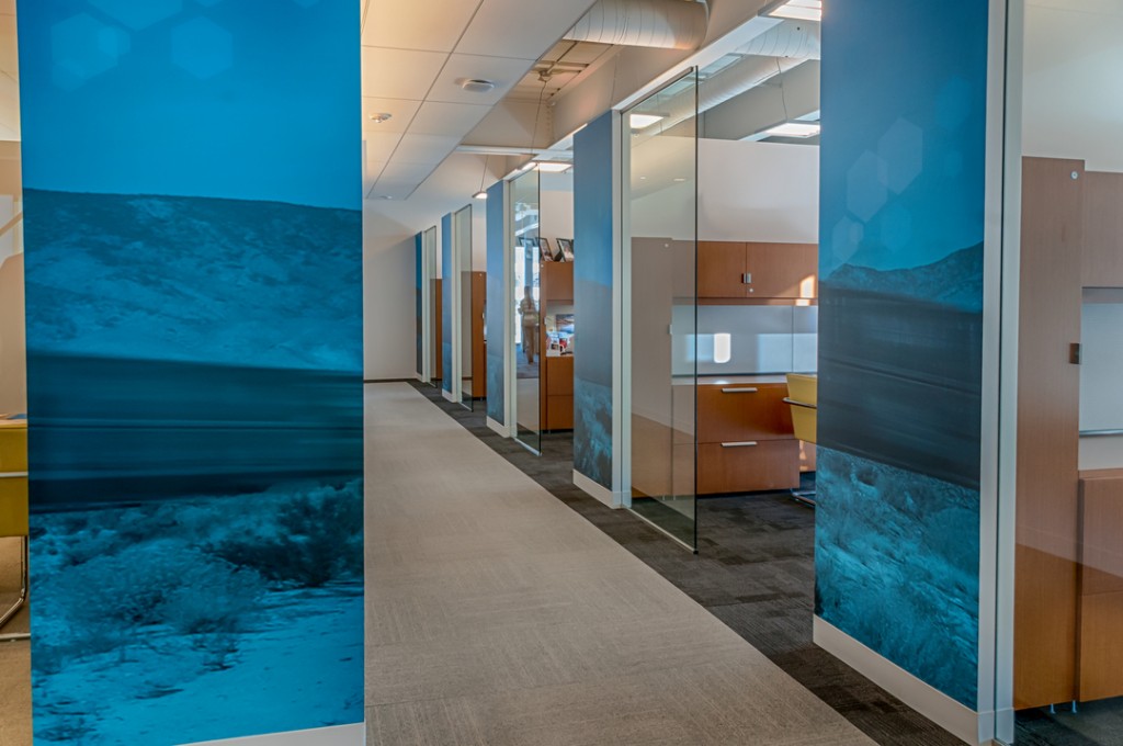 Hub Group branded office interior environment