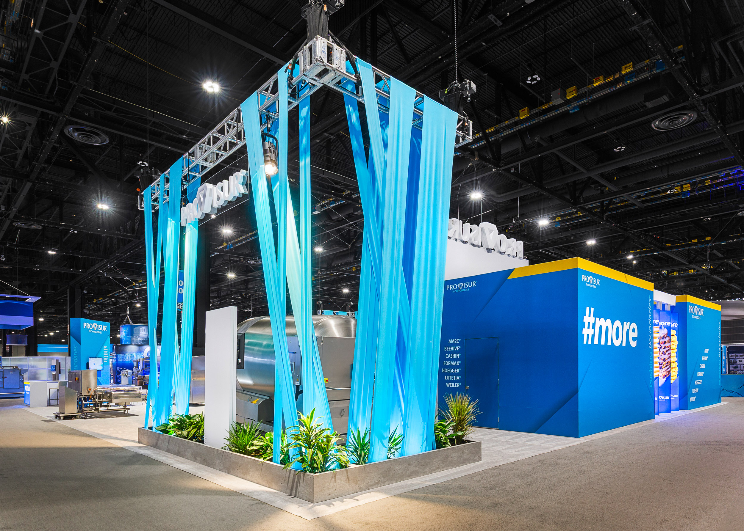 Provisur Technologies large custom rental exhibit booth at the 2025 EATS trade show