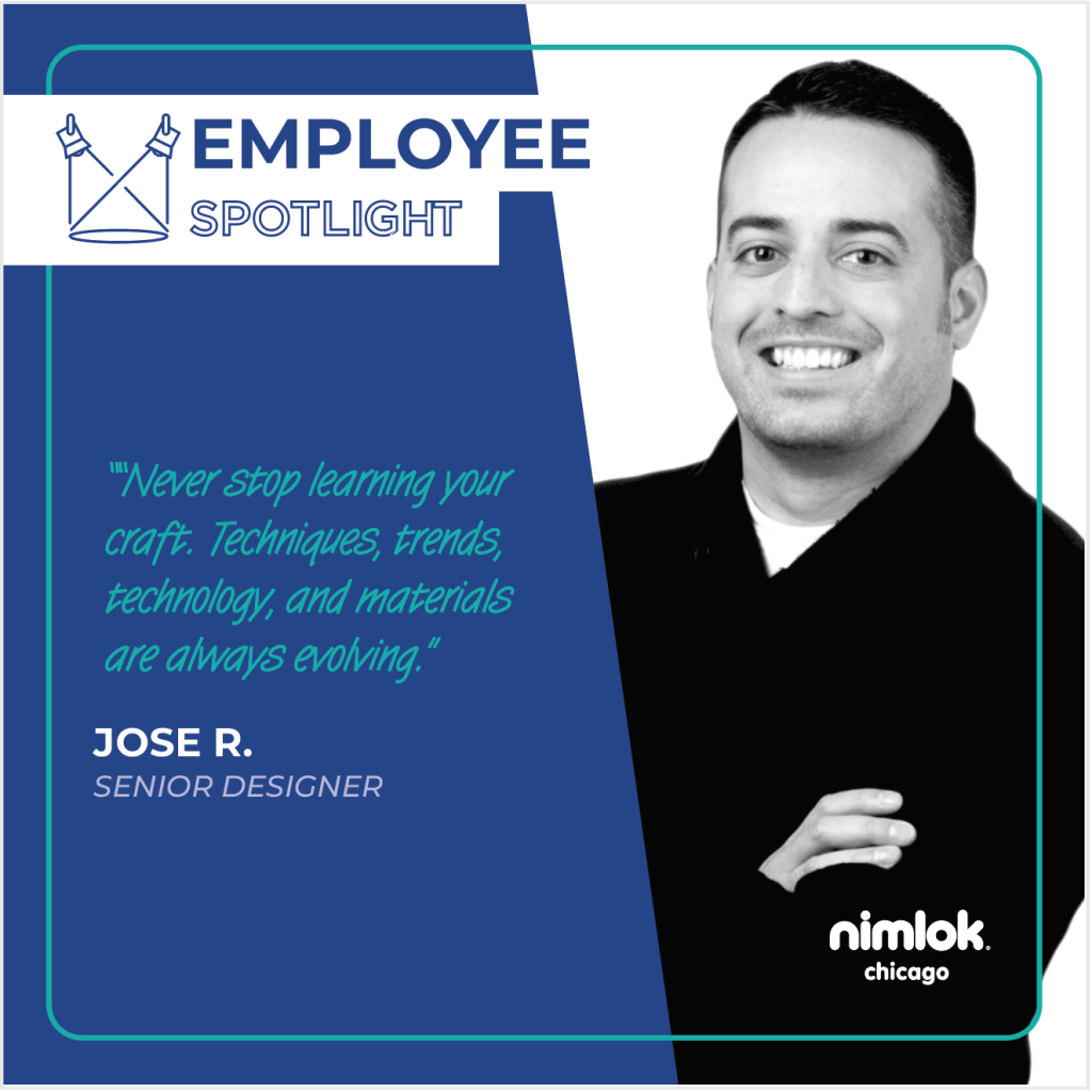Nimlok Chicago social media post, employee spotlight