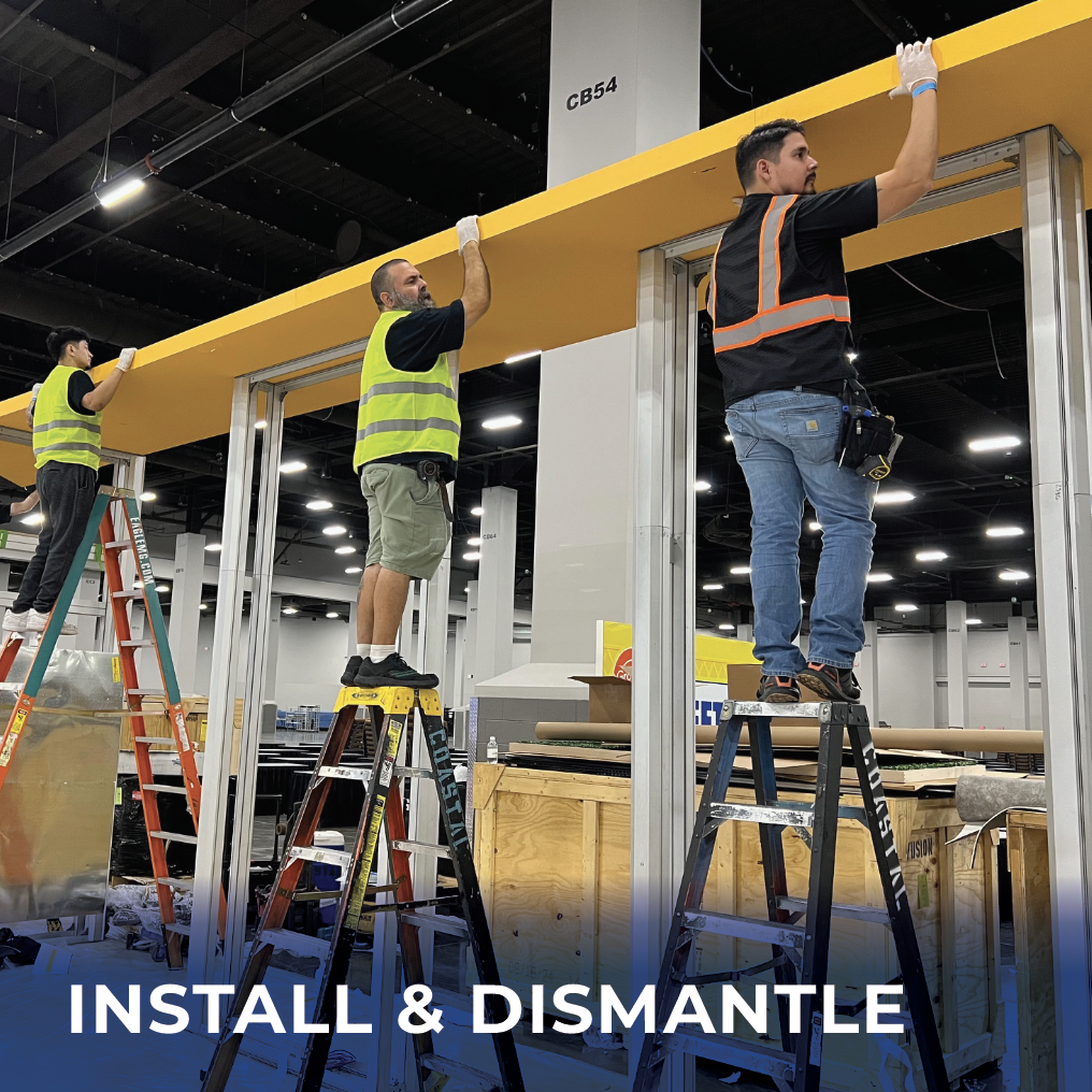 Nimlok Chicago specializes in trade show Install and Dismantle Services
