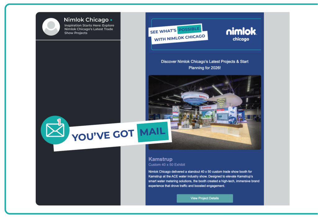 Nimlok Chicago company newsletter with exclusive trade show tips and strategies