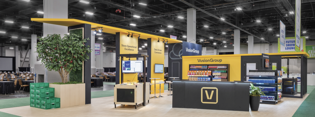 Nimlok Chicago social media post, Vusion Group custom rental trade show booth