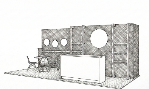 Georgia Line Drawing