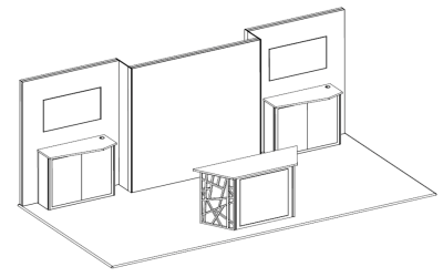 Serrala_Line Drawing Small Booth