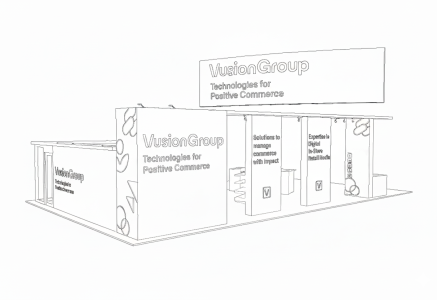 Vusion Group Grocery Shop Line Drawing